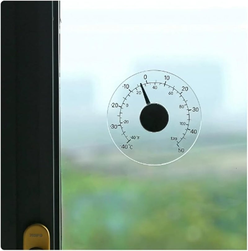 Acrylic Stainless Steel Indoor Outdoor Window Thermometer For Home Office - Image 4